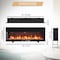Edendirect 36'' Freestanding and Wall Mounted Electric Fireplace, 9 Kinds of Flame Color, Black EF456B - alternate 3